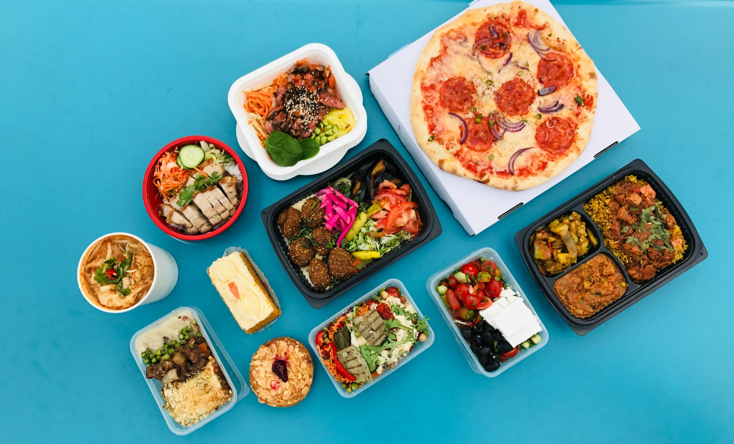 A selection of foods illustrating the power of meals planning.