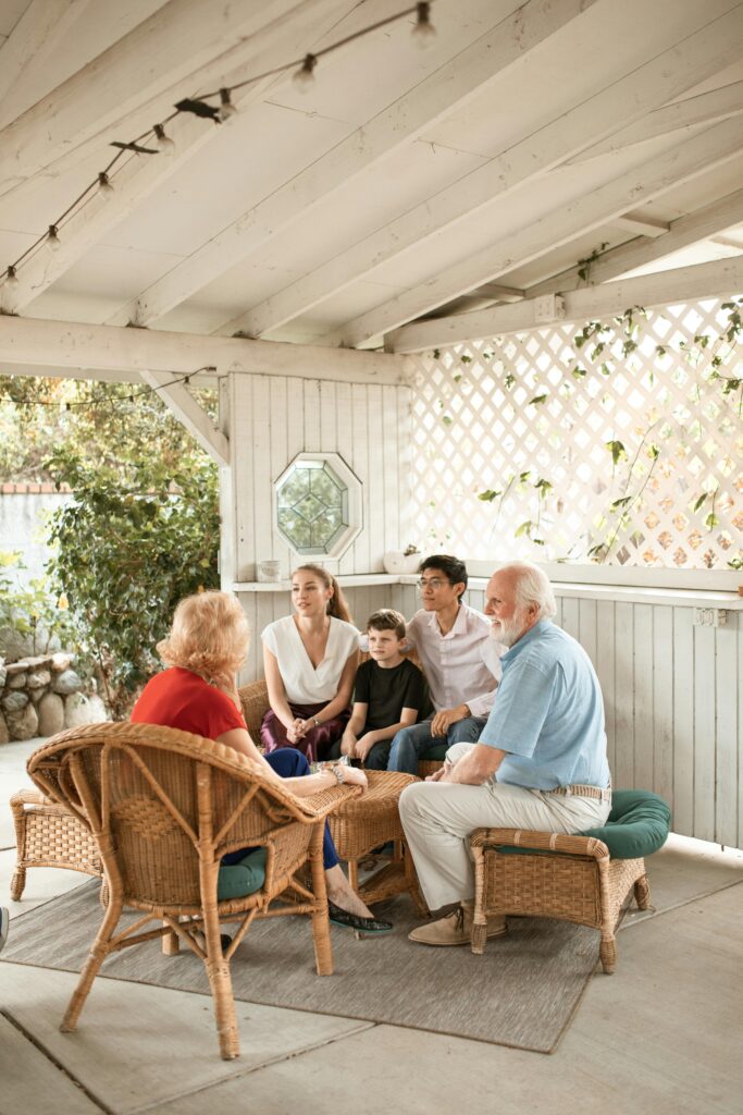 A family discusses their Life & Legacy Planning.