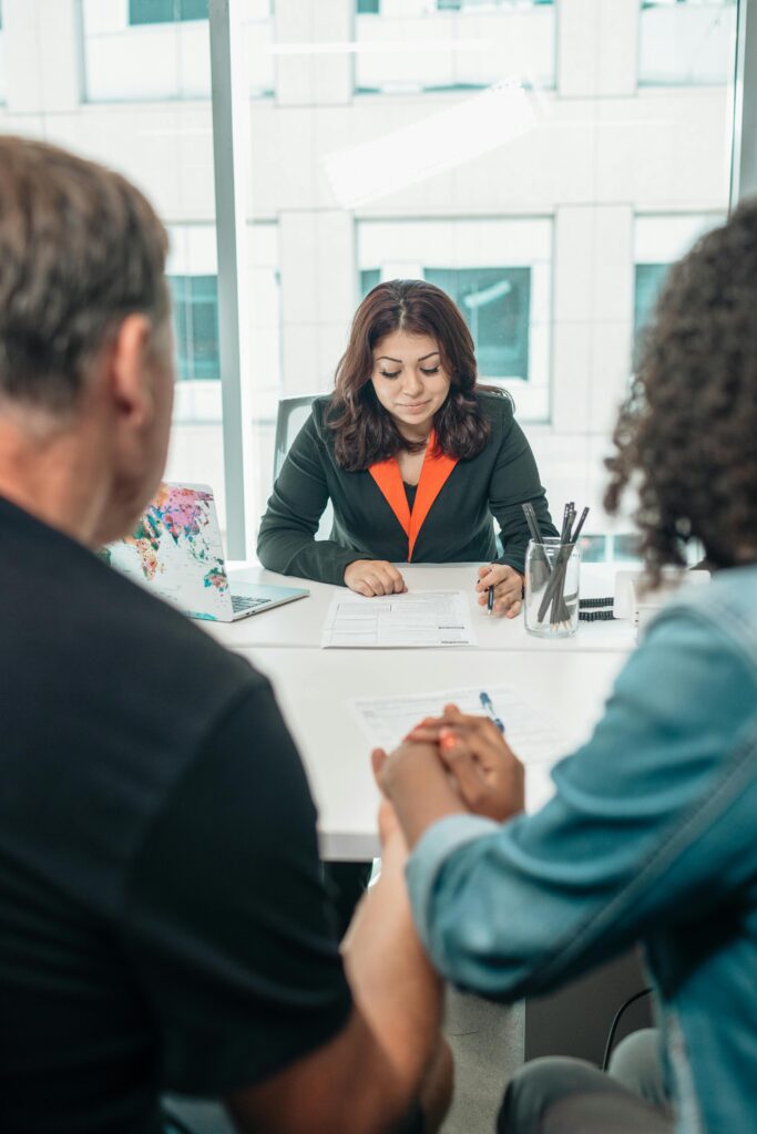 A lawyer discusses a client's Life & Legacy Plan.