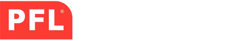 Logo featuring the red and white "PFL" emblem on a red background.